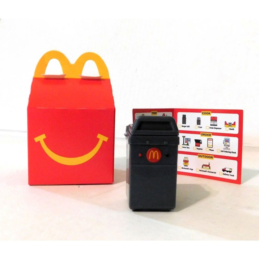 McDonalds Happy Meal Shrunken Toy Miniature Burger Grill Playset